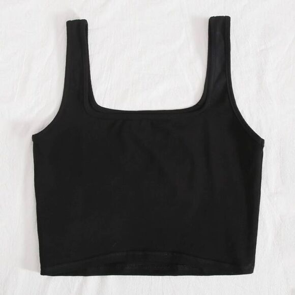 ✨ Sunflower Embroidered Crop Tank Top✨ - Picture 3 of 7